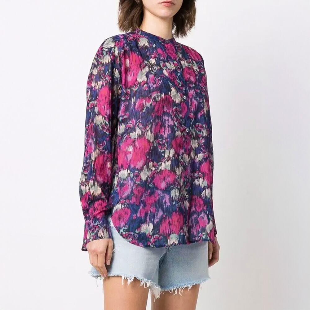 Isabel Marant Etoile Faded Night Blouse + Mini Skirt Set - Picture 2 of 10